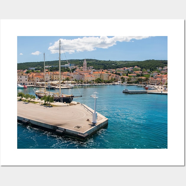 Supetar Harbour, Brac Island, Croatia Wall Art by jojobob